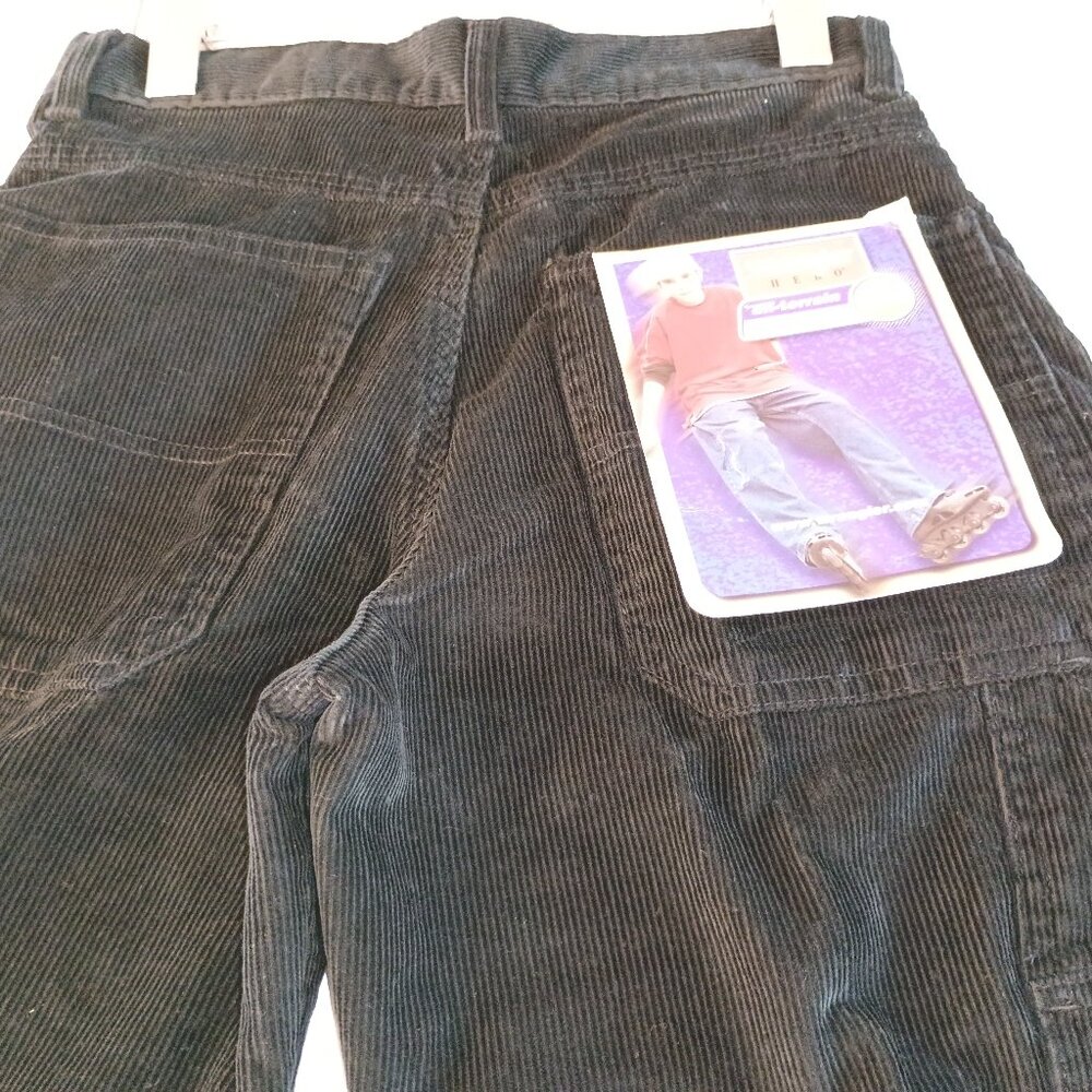 NWT Wrangler Hero All-Terrain Gear Boy 16 Cargo Pant 7-Pocket Corduroy Cotton Bk